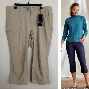 Orvis Plus Size Beige Women's Jackson Quick-Dry Capris Pants
